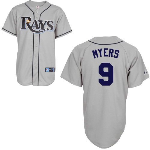 Wil Myers #9 mlb Jersey-Tampa Bay Rays Women's Authentic Road Gray Cool Base Baseball Jersey